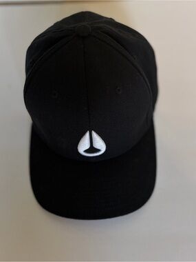 Nixon Black Flexfit Hat with Interior Branded Label